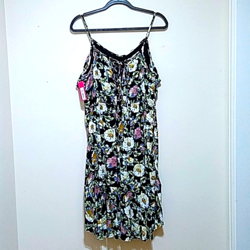 Xhilaration Lace Up Back Women's Dress - Picture 2 of 3